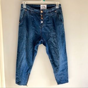Brand new Tapered blue jeans